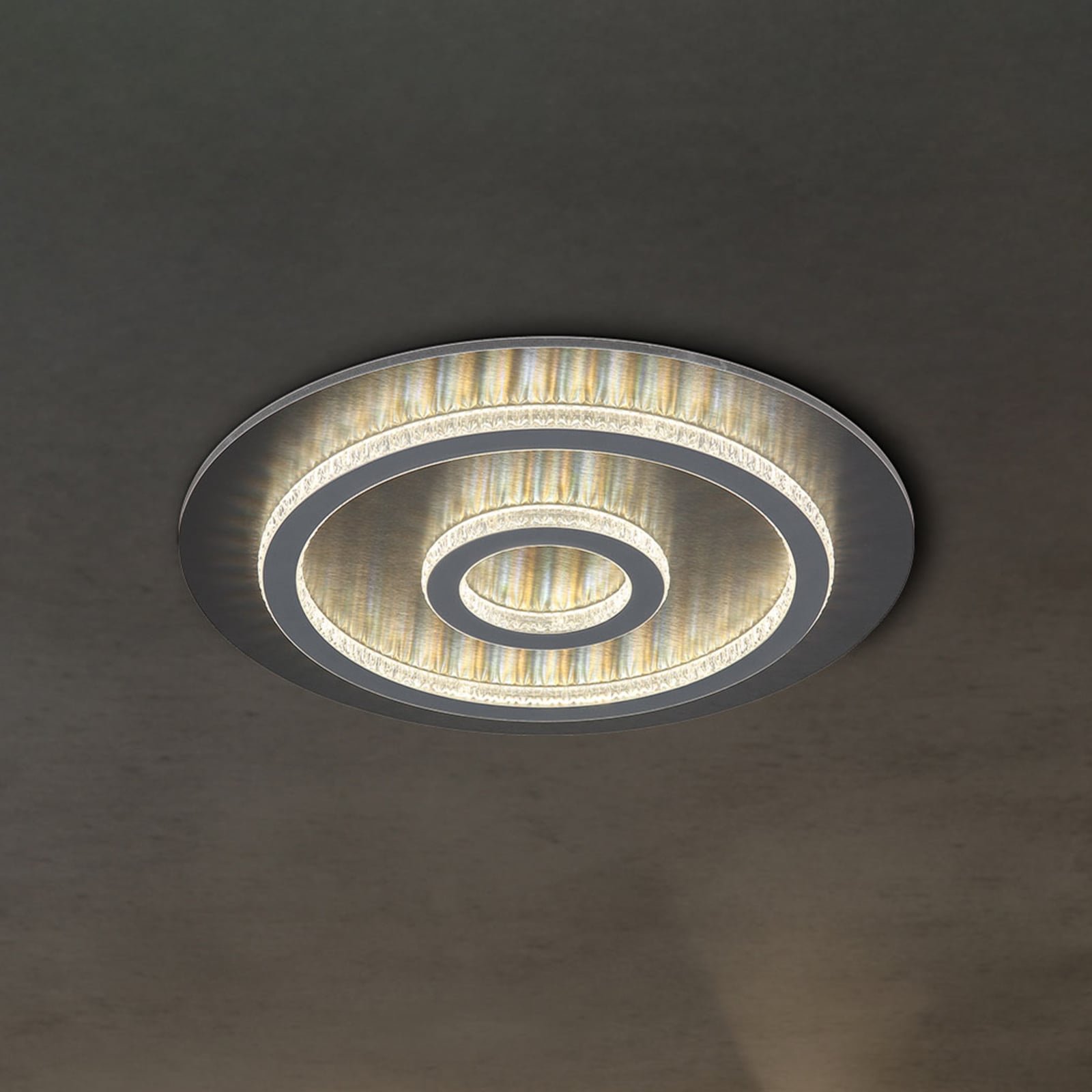 Plafón LED Jayden, negro/antracita, CCT, atenuable