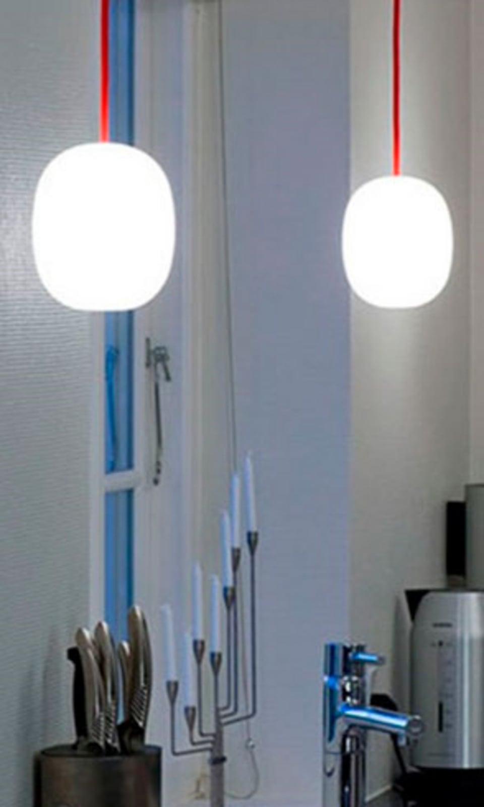 SuperEgg 150 Obesek Svetilka  Rdeča - Piet Hein