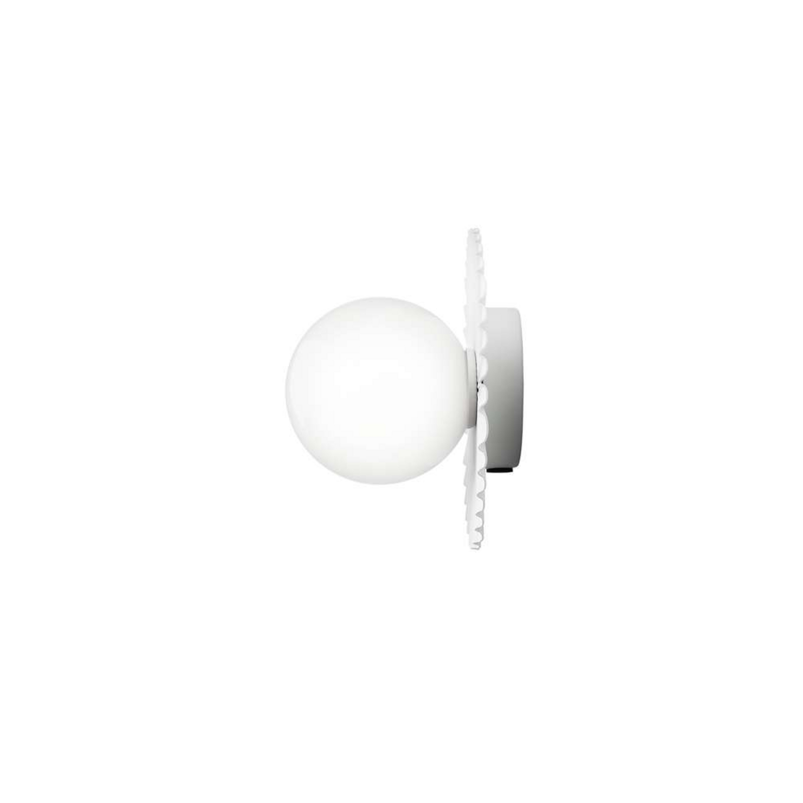 Applique murale Nuura Liila Muuse, Ø 20 cm IP44, blanc/opale
