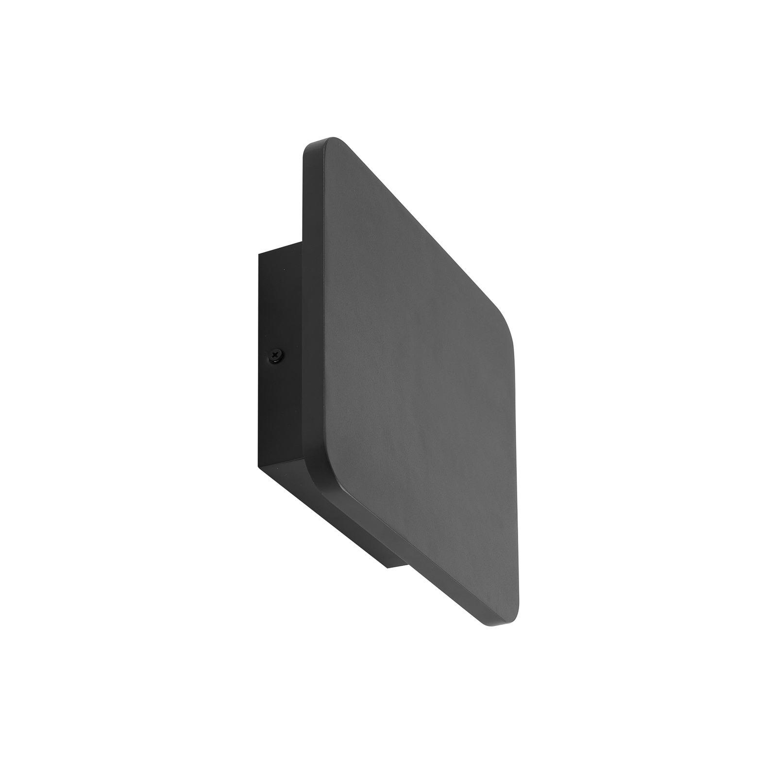 Lucande LED wall light Elrik, black, 22 cm high, metal