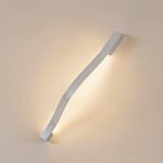 Lindby LED-Wandleuchte Alvon, silber, Höhe 50 cm, Metall