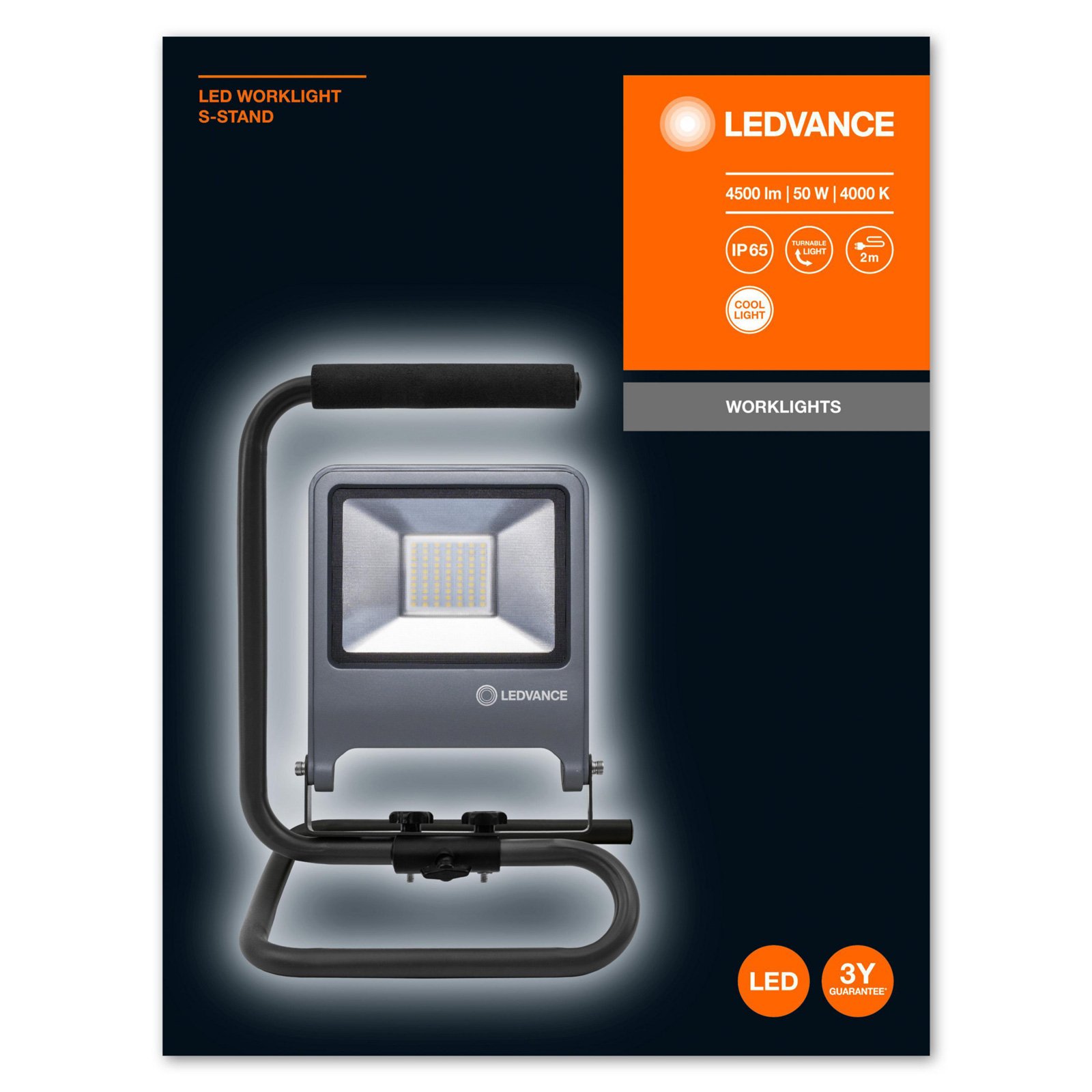 LEDVANCE Worklight LED szerelőlámpa S-talp 50W