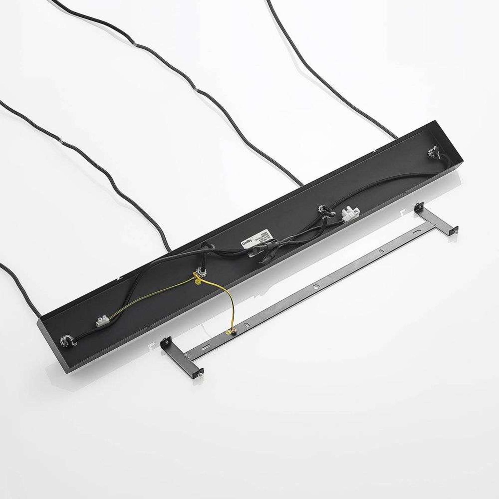Tamalin 4 Pendant Black/Concrete - Lindby