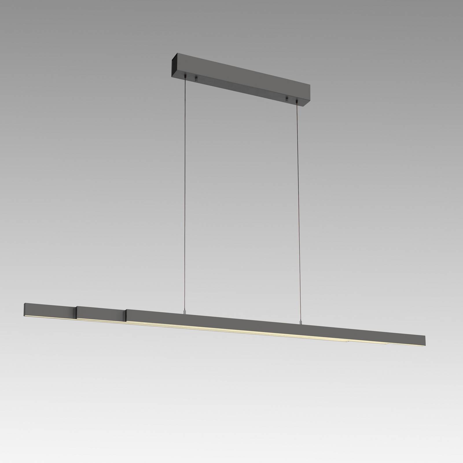 Paul Neuhaus żyrandol LED Adriana Comfort Lift, szara, CCT