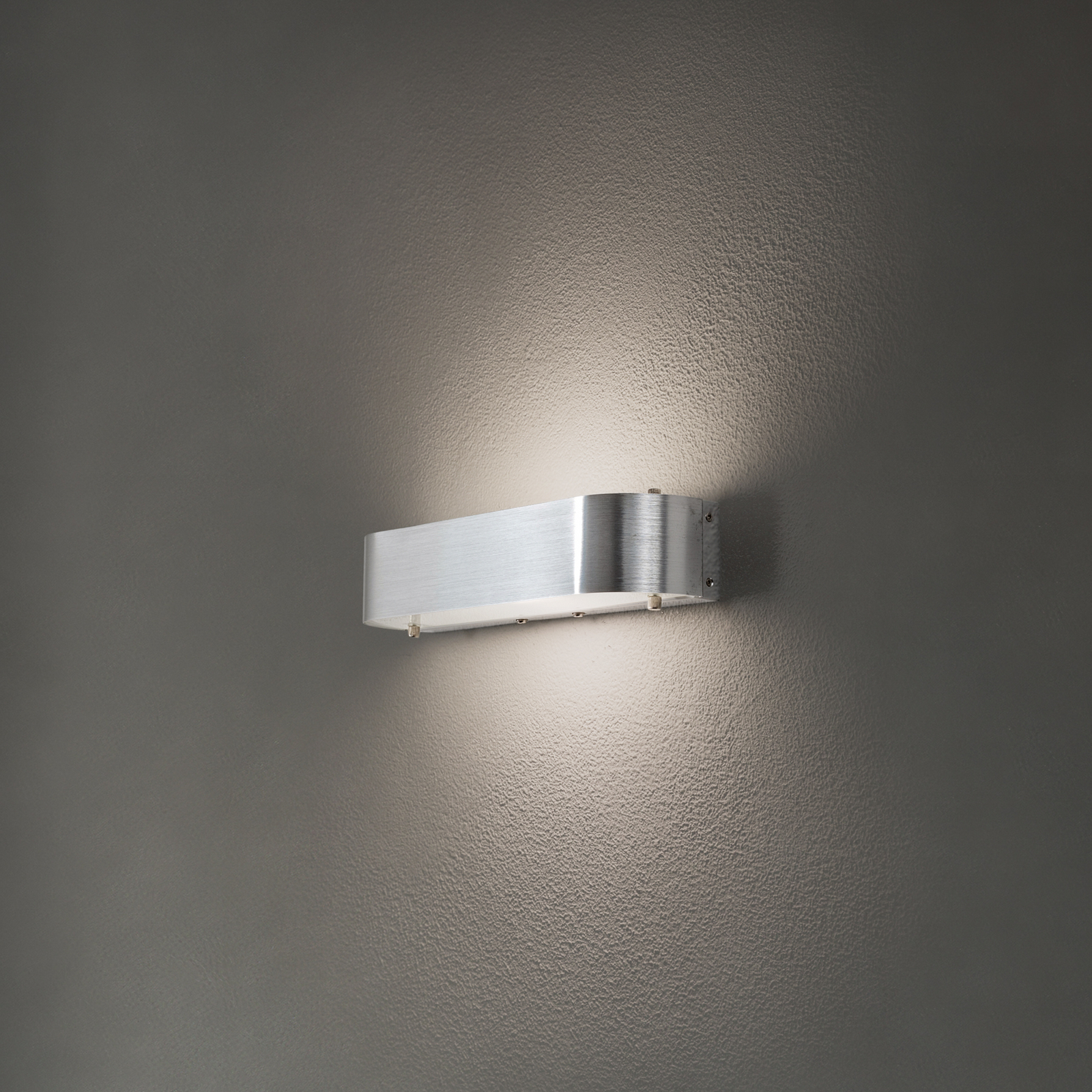 Candeeiro de parede Nika com casquilho E14, alumínio