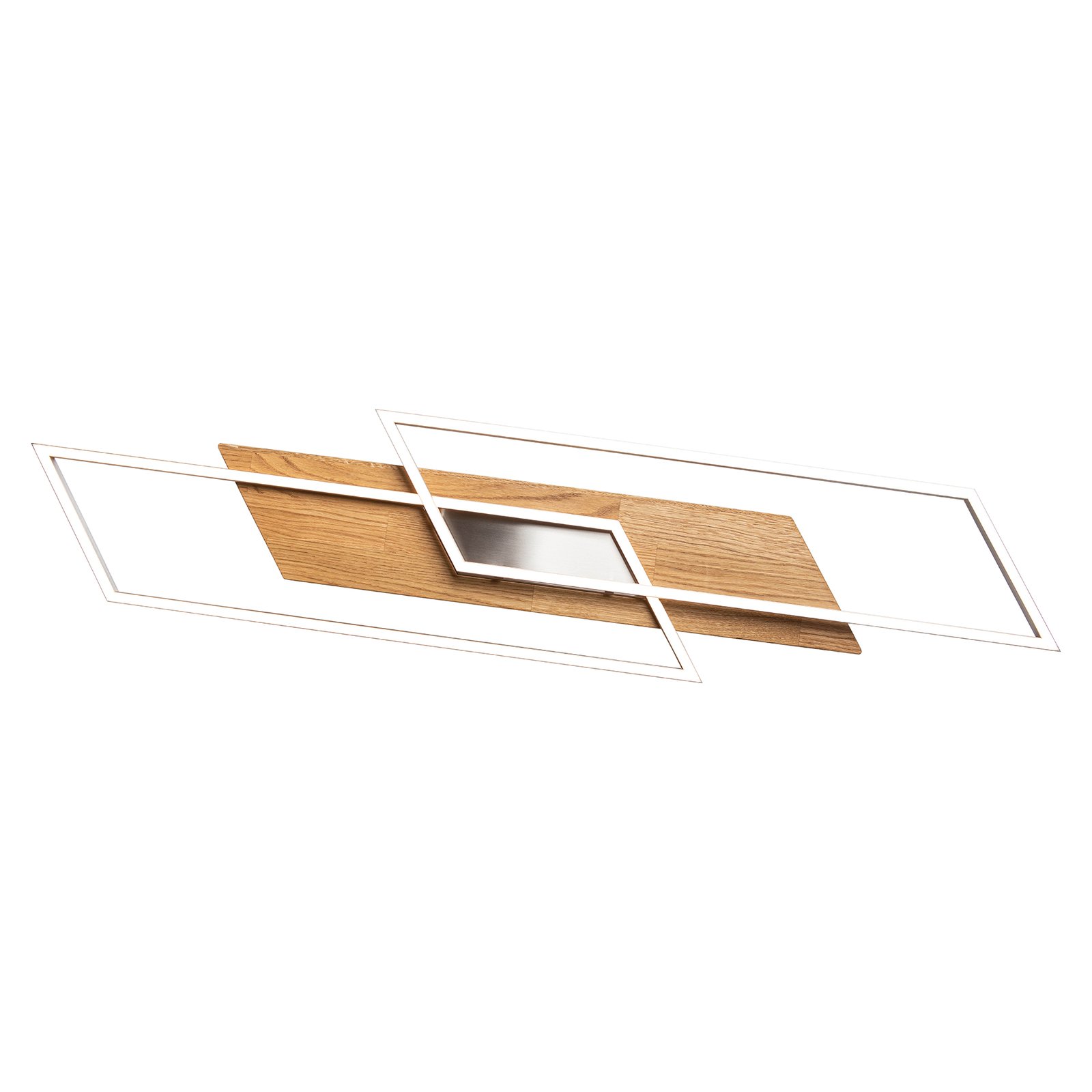 Panama XL LED φωτιστικό οροφής, φυσική δρυς