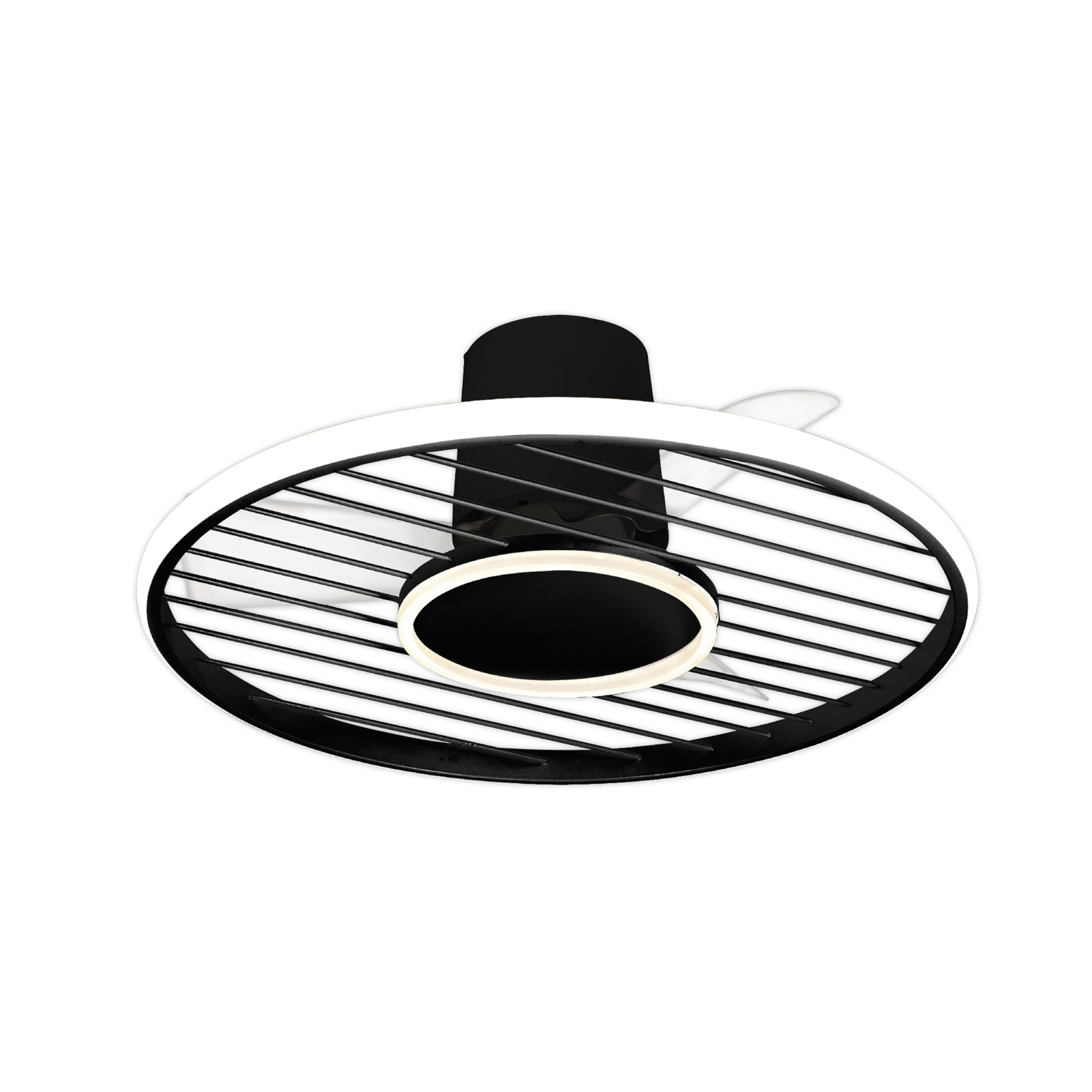 Ventilateur de plafond LED Soho noir Moteur DC silencieux Ø 66 cm CCT