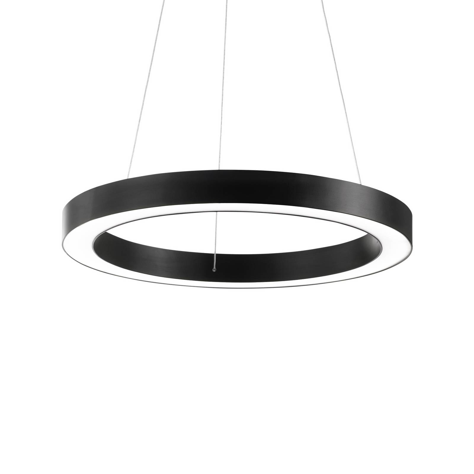 Żyrandol LED Ideal Lux Oracle, Ø 70 cm, czarny, 3000 K
