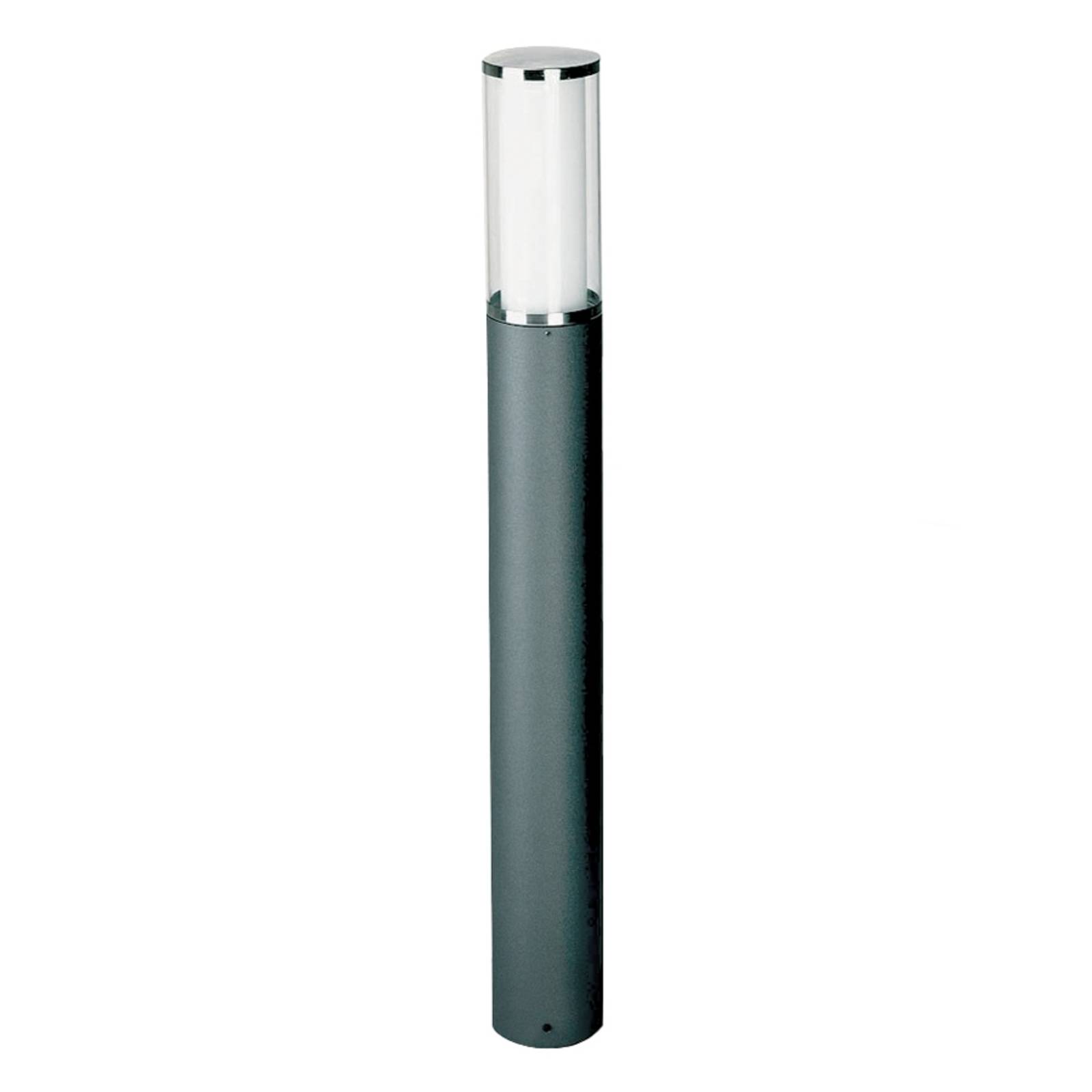 Albert Leuchten Perfect bollard light Elvio, stainless steel, acrylic and opal glass, E27, 20 W, energy efficiency: A++, H: 90 cm