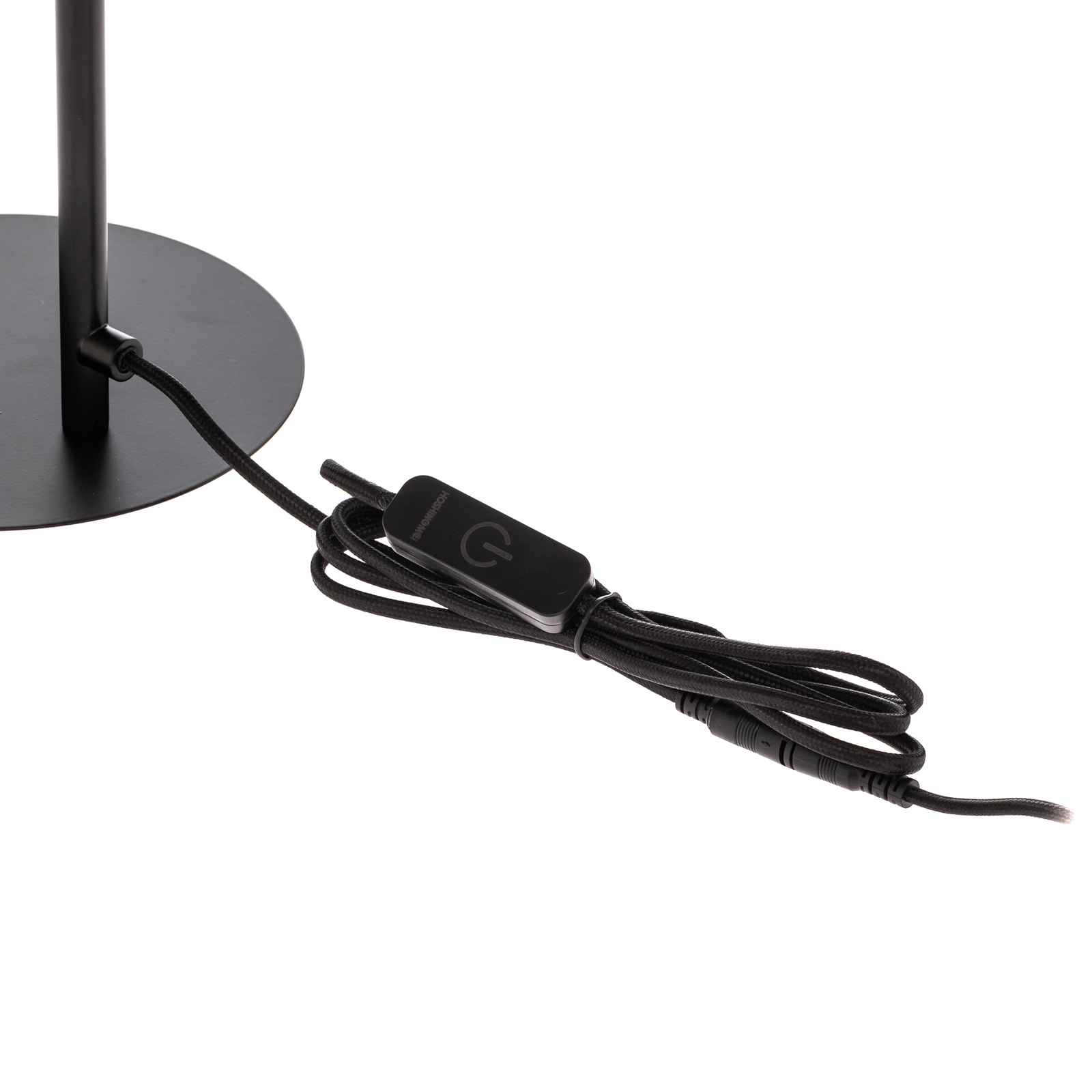 Stolná lampa Lucande LED Yekta, 3-stupňová, čierna