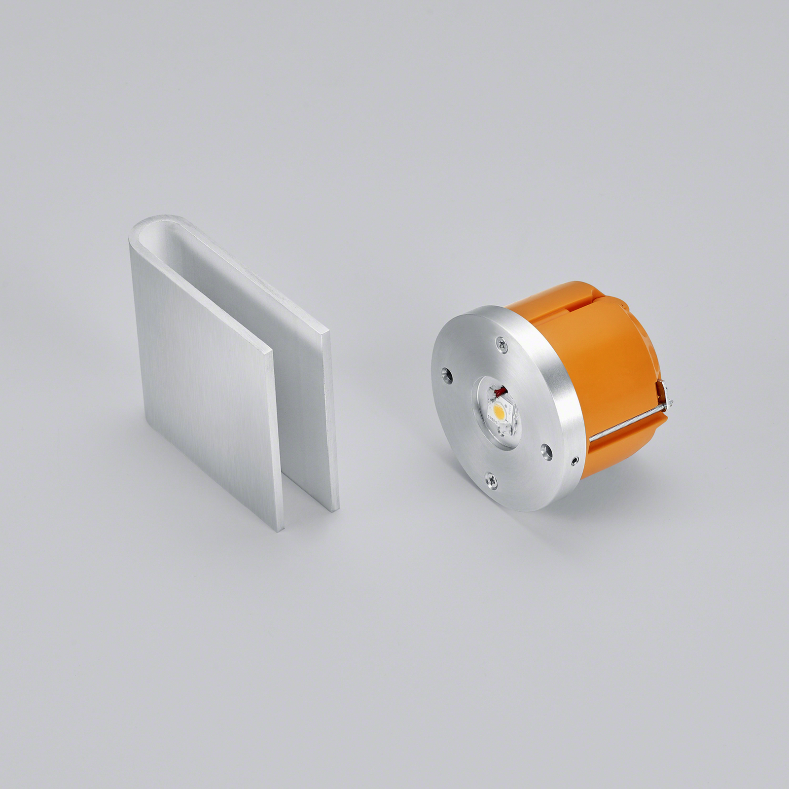 Helestra Cano LED beépíthető fali lámpa alu