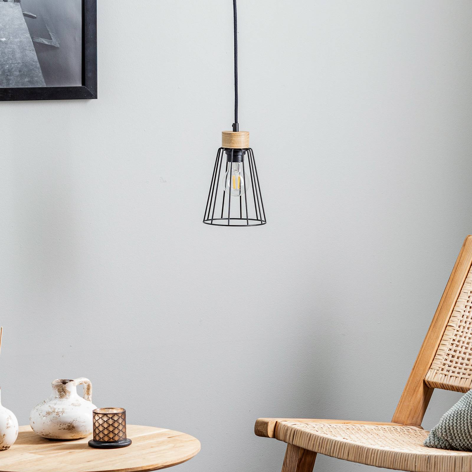 Envostar Dorvi lampa wisząca dąb olejowany 1-pkt.