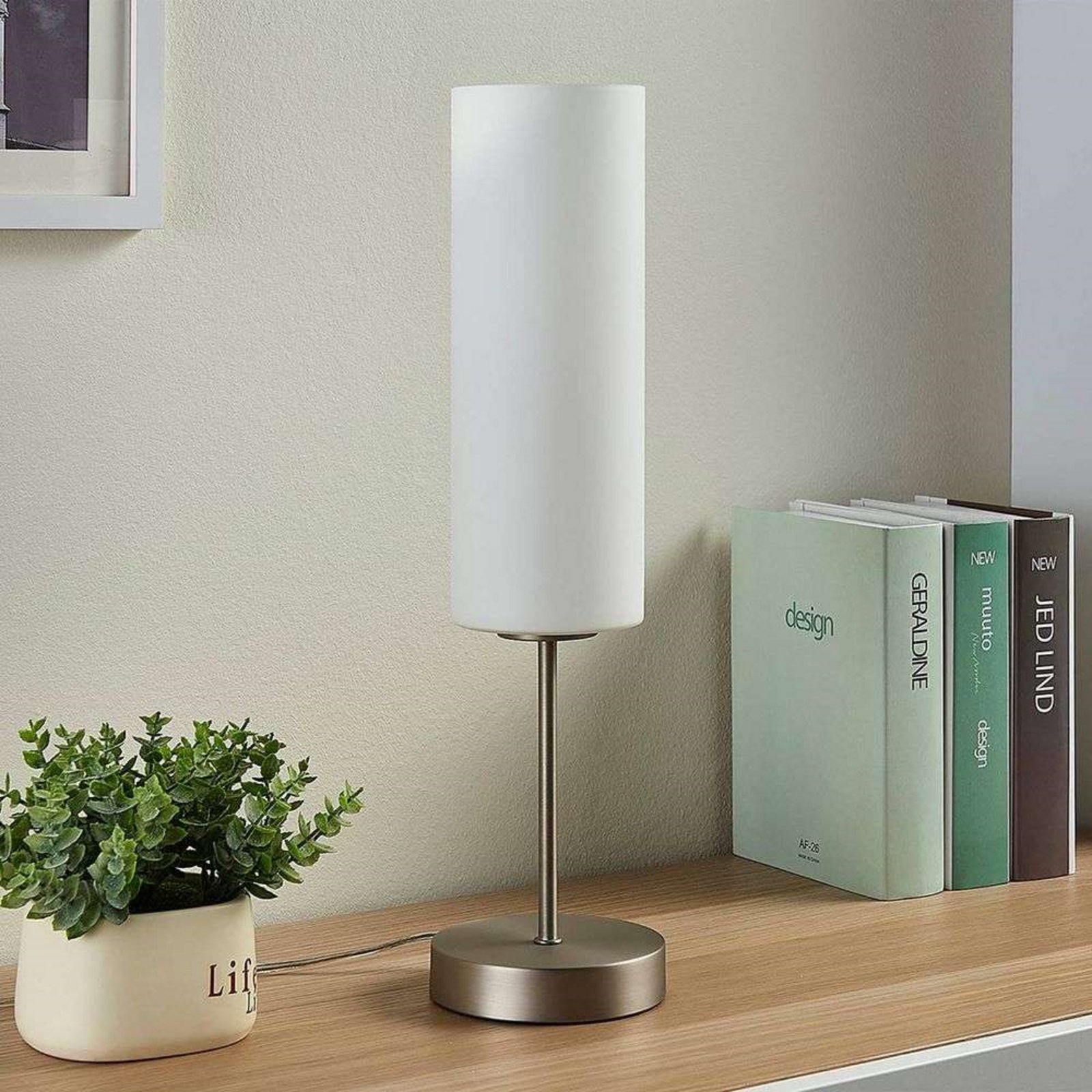 Felice Lampă de Masă White/Nickel - Lindby