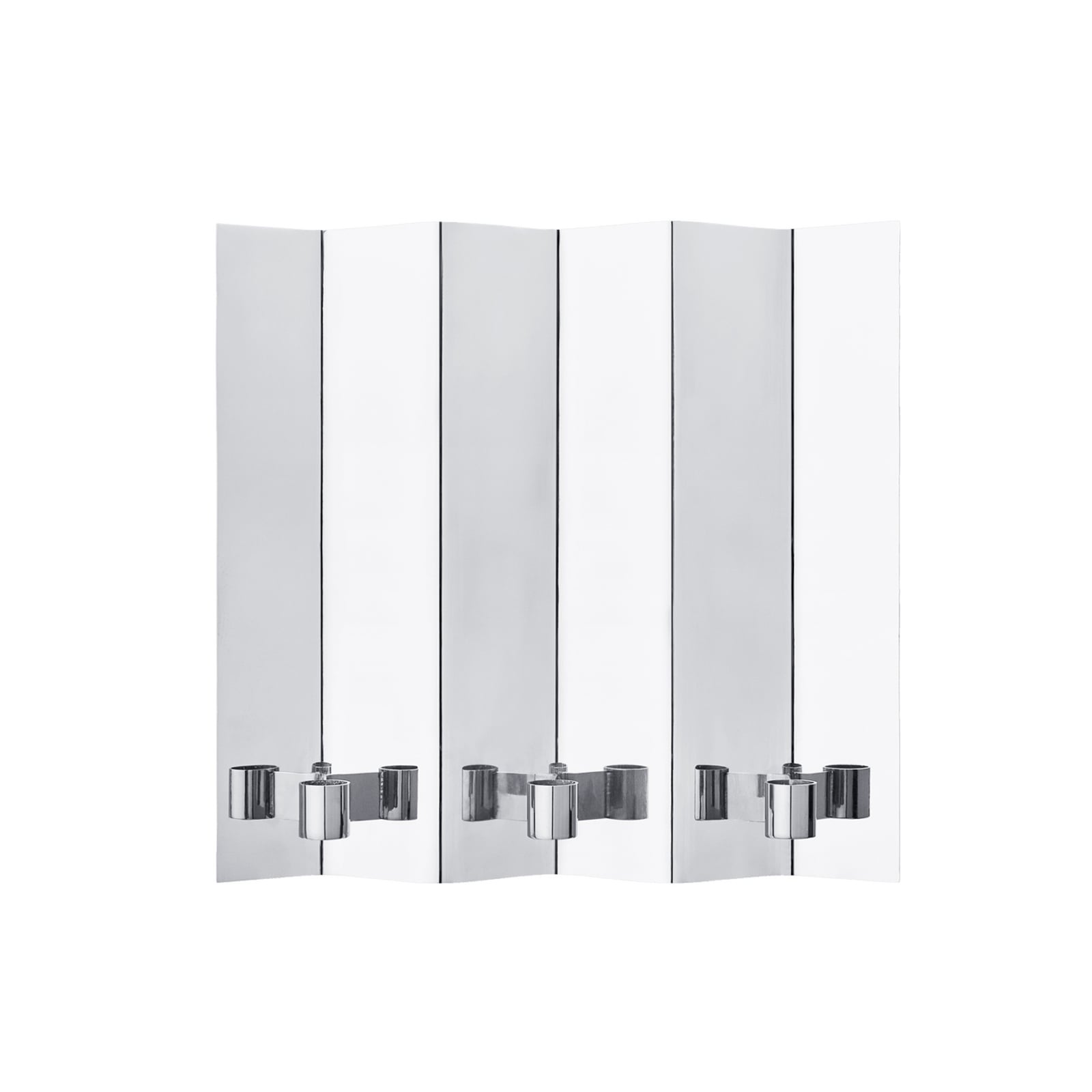 Eddy Wand-Kerzenleuchter, poliert, 3-flammig - ferm LIVING