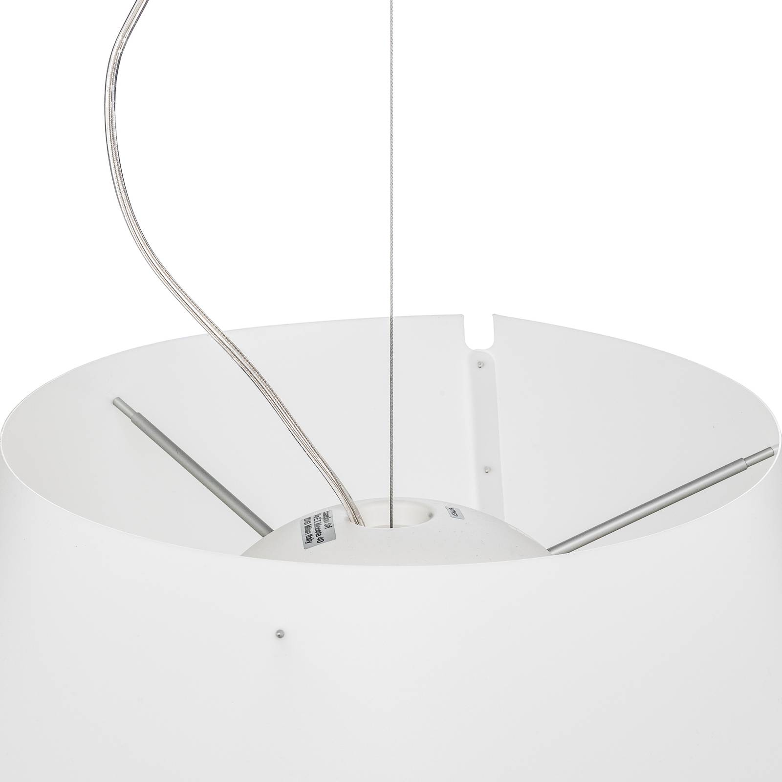 Biała lampa wisząca Grande Costanza