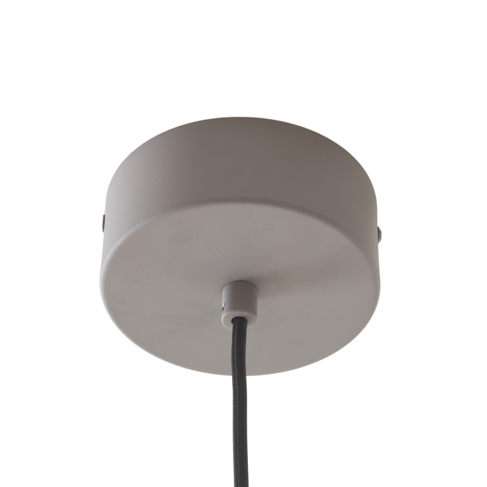 Lucande Nymara LED-es függőlámpa, szürke, alumínium, Ø 40 cm