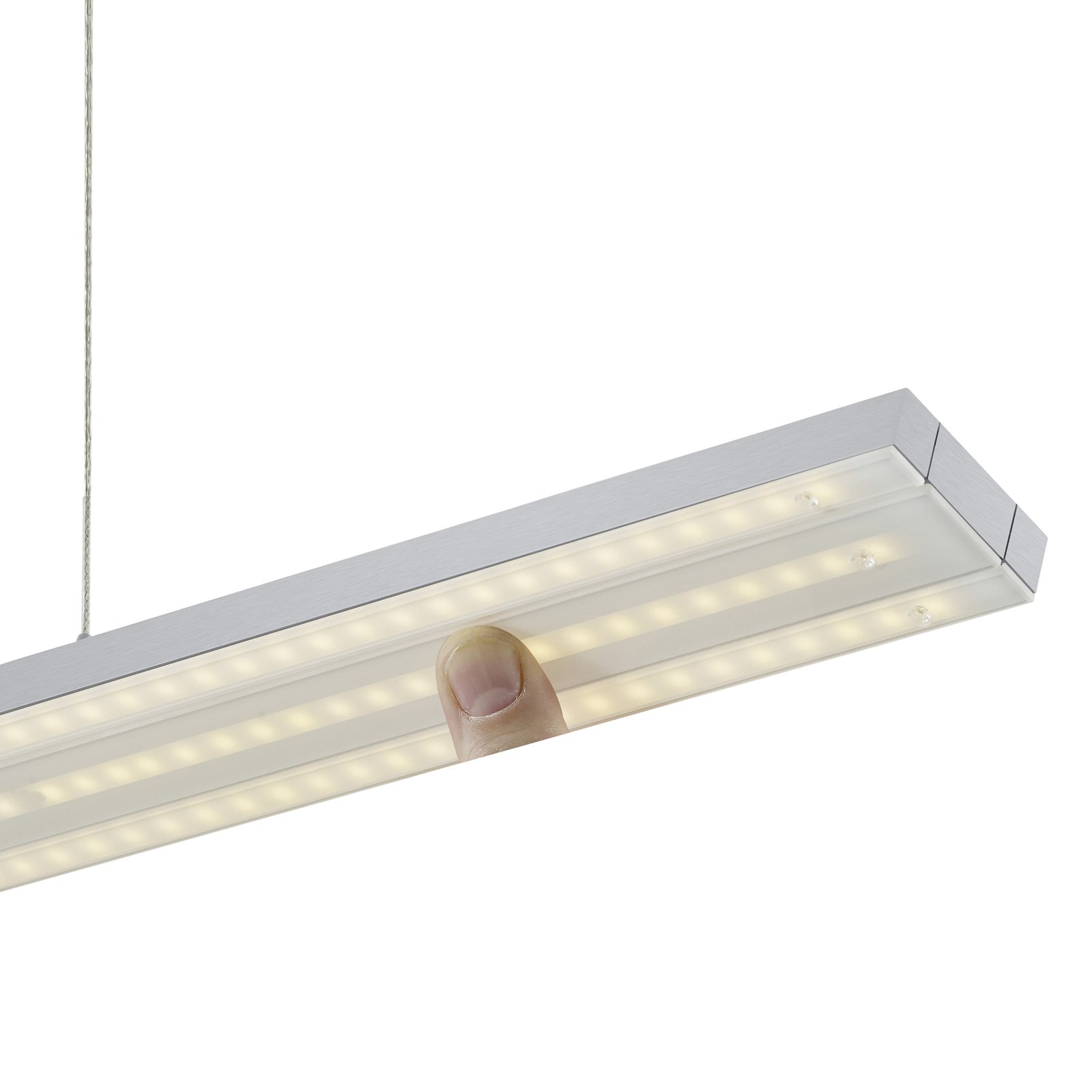 BANKAMP Lightline V3 flex LED-Hängelampe down alu