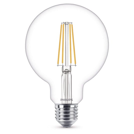 Žiarovka LED 7W (806lm) Filament Globe Ø93 E27 - Philips