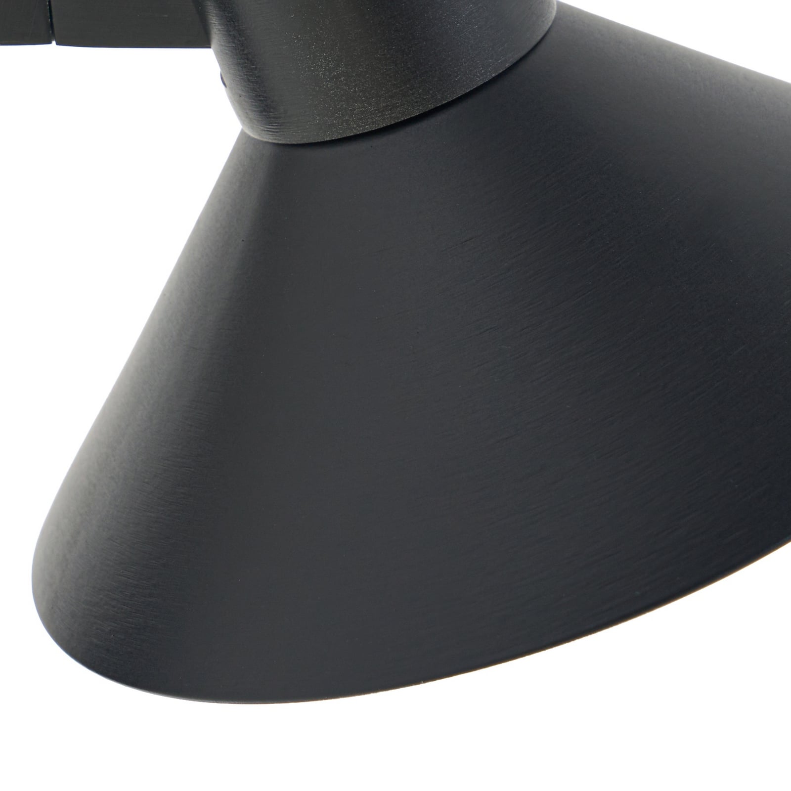 Candeeiro de parede LED Steve, preto, 24 cm, USB, regulável - Lucande