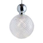 EBB & FLOW Uva L Hanging Ball silver clear mini check