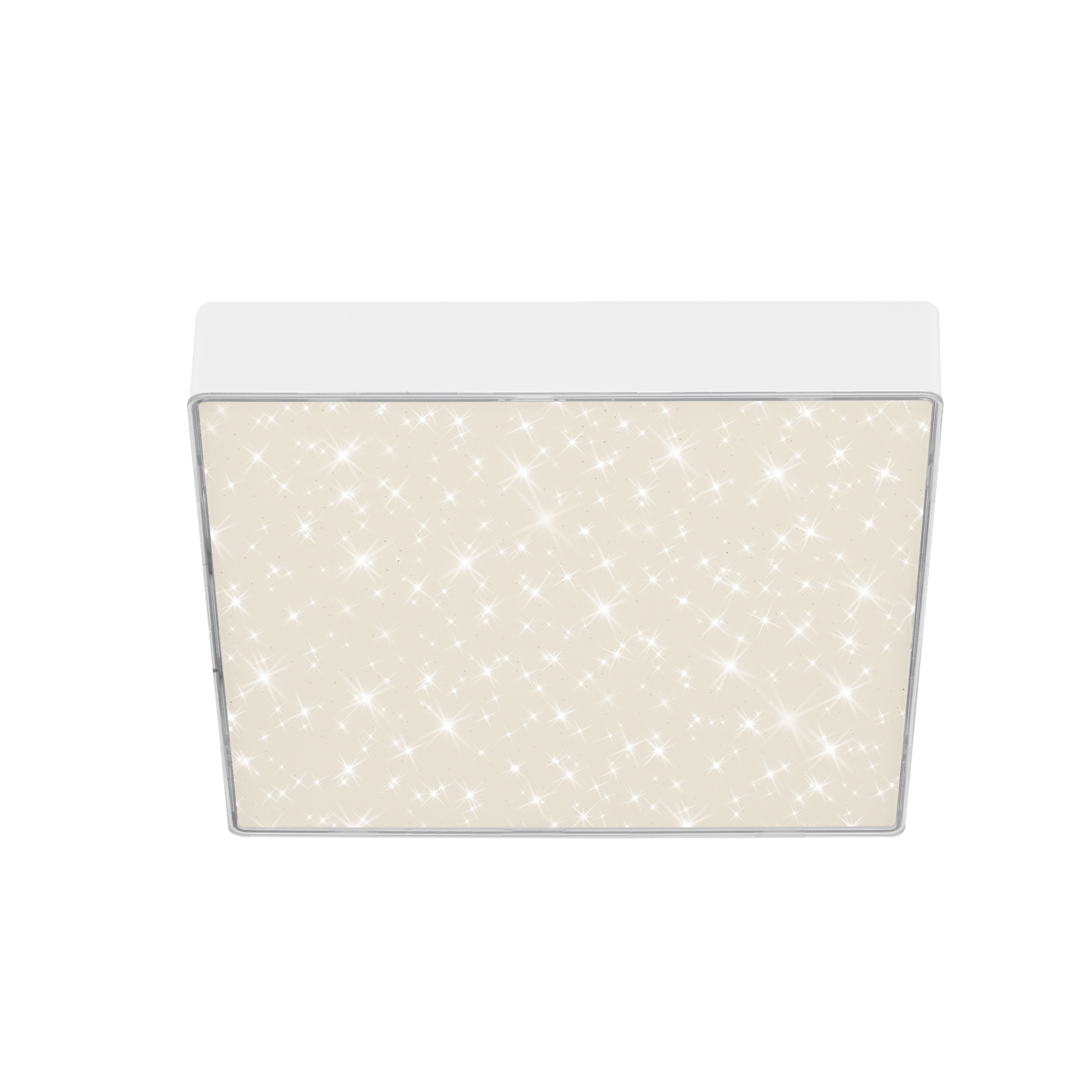 LED-Deckenlampe Flame Star, 21,2 x 21,2 cm weiß