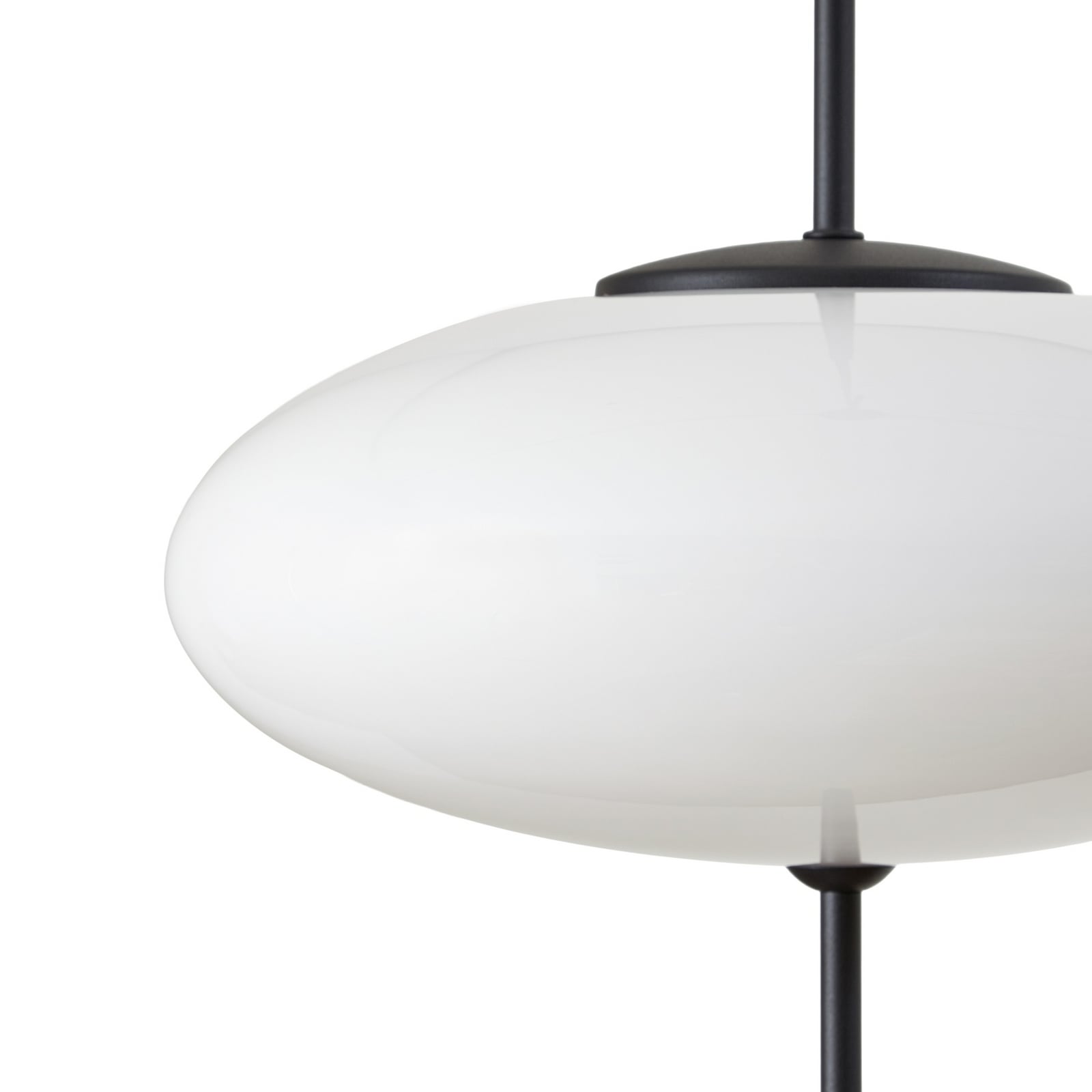 Lindby pakabinamas šviestuvas Hikari, Ø 30 cm, baltas, stiklas, E14