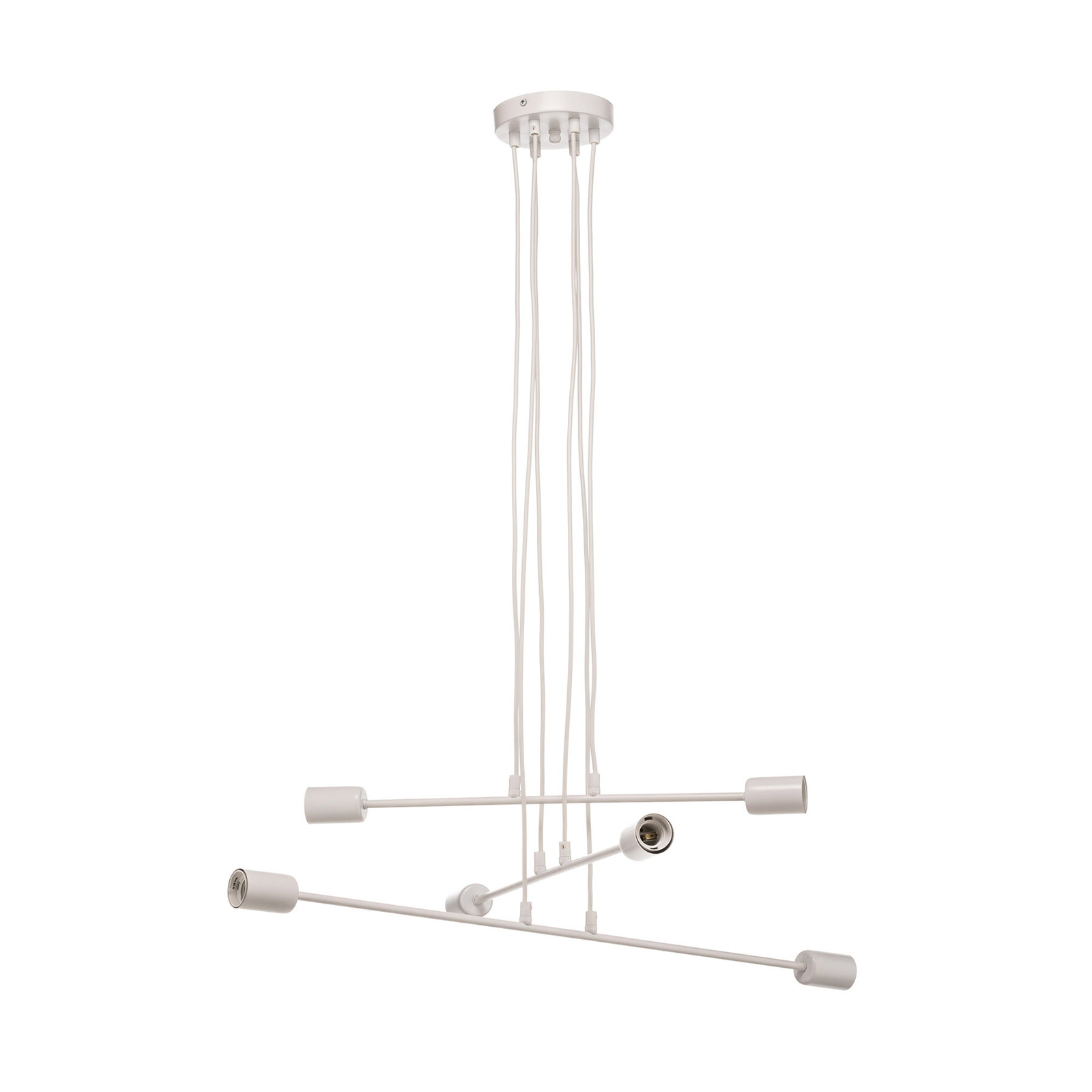 Hanglamp Multipo 6, 6-lamps in wit