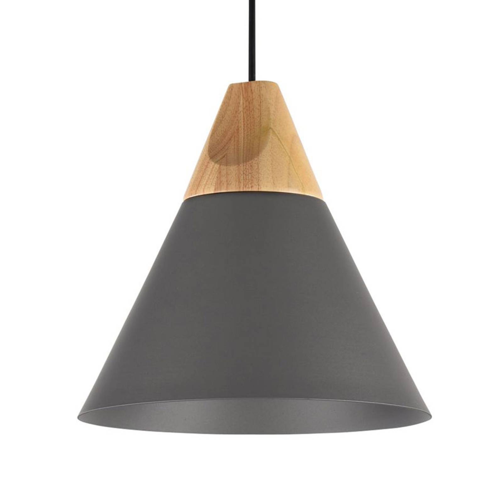 Bicones hanging light in black, Ø 22 cm