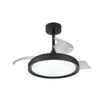 LED-Deckenventilator Mistral Mini schwarz DC leise Ø91cm CCT