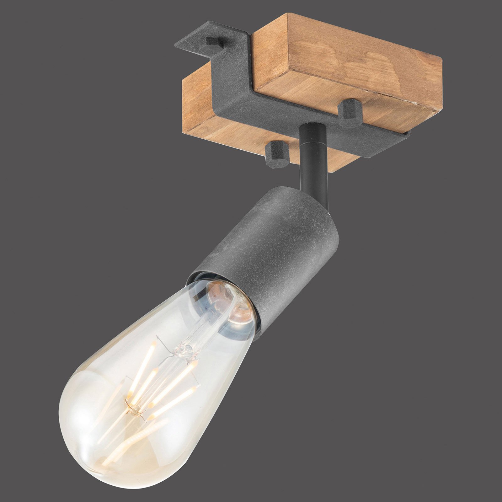 Slat loftlampe, svingbar, 1 lyskilde