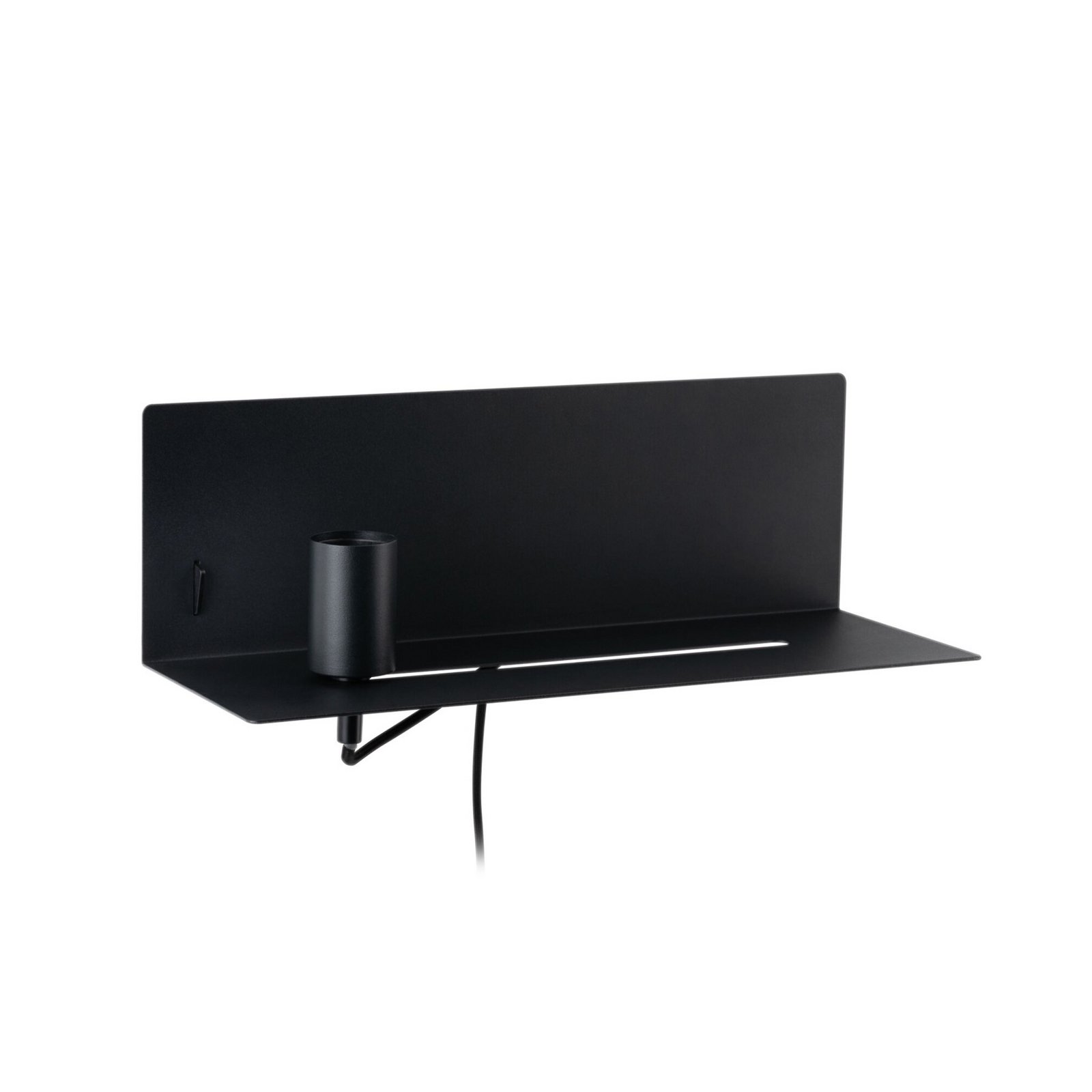 Aplică de perete Paulmann Devara, negru 40 cm E27 Port USB Aplică de perete Paulmann Devara, negru 40 cm E27 Port USB