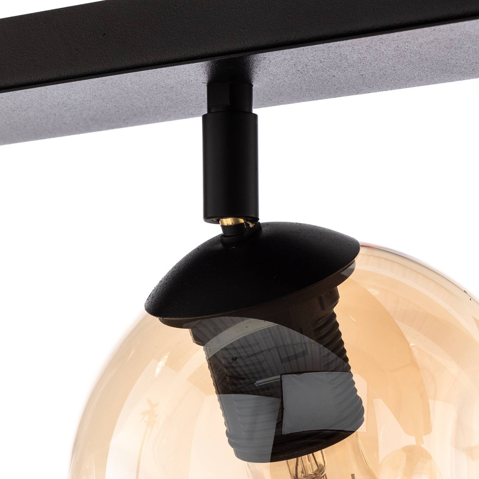 Lampa sufitowa Flow 3 3-punktowa bursztynowa