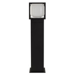 Borne lumineuse LED Athens, IP54, noir, hauteur 65 cm, métal