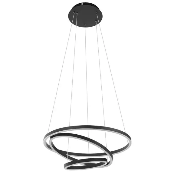 Lampenwelt EGLO connect Lobinero-Z LED-Hängelampe, schwarz