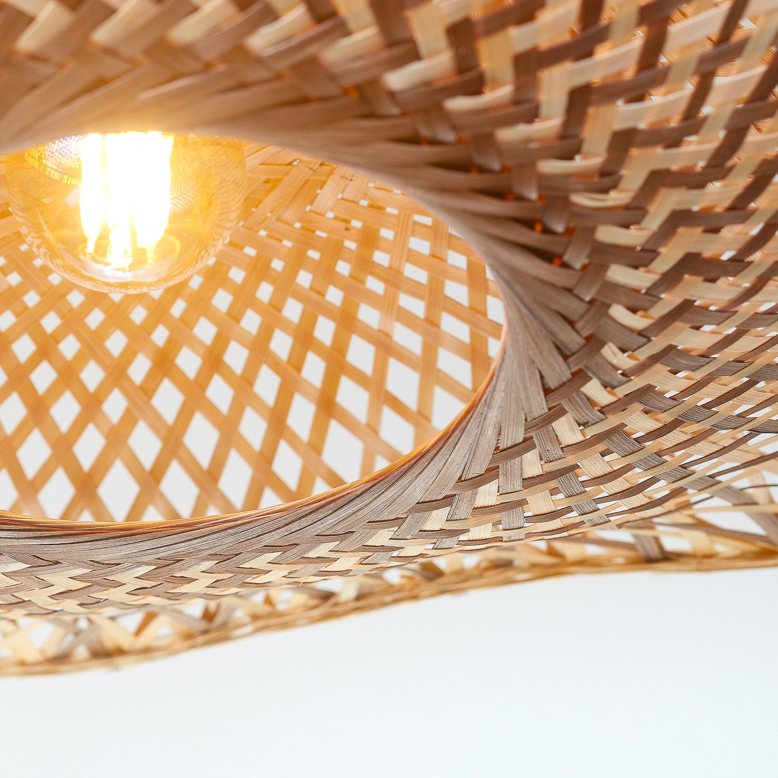 GOOD & MOJO suspension Madura, Ø 60 cm, naturel/marron, bambou