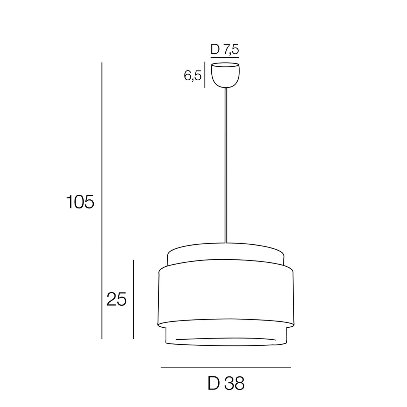 Lampa wisząca Milo, kolor jamajski/czarny, Ø 38 cm, papier/metal Lampa wisząca Milo, kolor jamajski/czarny, Ø 38 cm, papier/metal