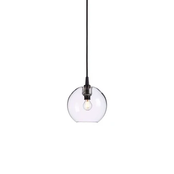 Gloria Suspension Ø190 Noir/Verre Clair - Belid