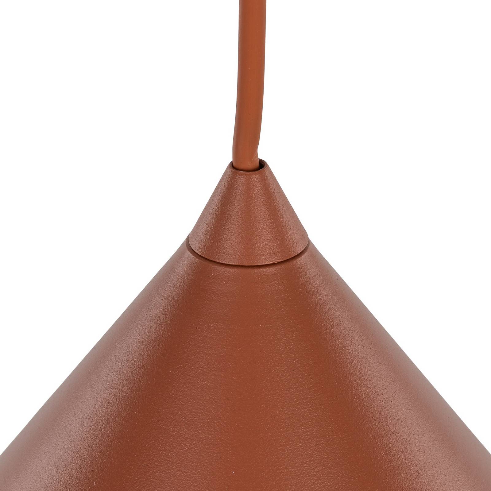 Żyrandol Cono, 1-punktowa, Ø 50 cm, terakota, E27