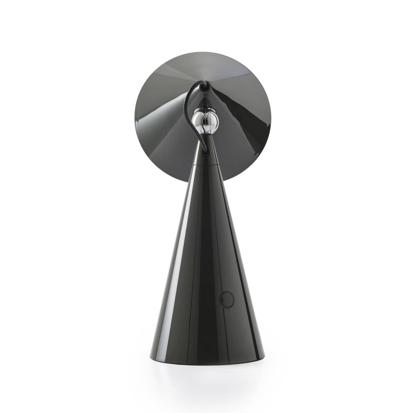 Tom Dixon lampa stołowa LED Pose, antracyt, wysokość 25 cm