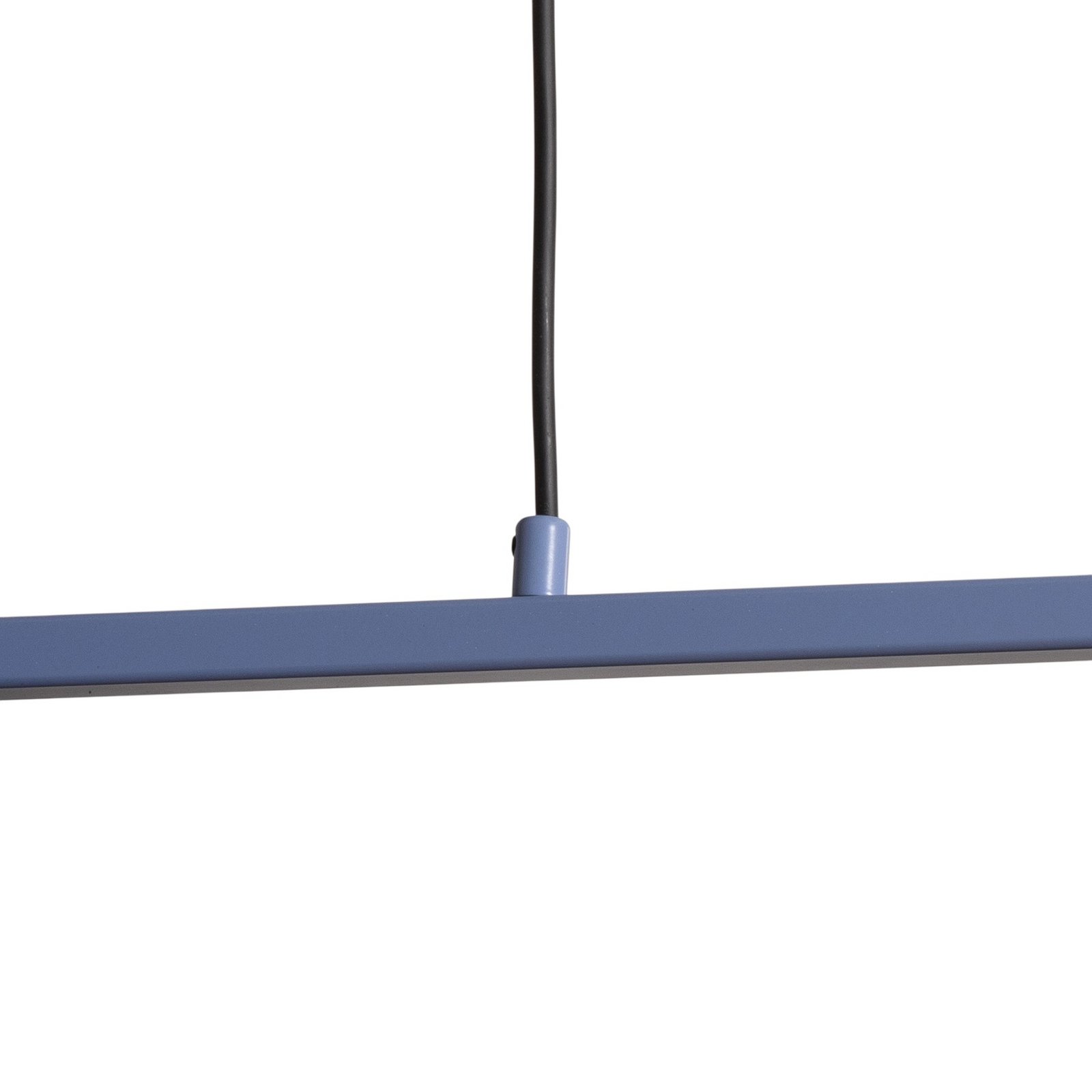 Lámpara colgante forma 4, azul, metal, 4 luces, cono, E27