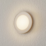 BEGA Accenta LED-Wandeinbaulampe rund, Außenring
