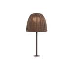 Bover lampe de table LED Atticus, brun graphite/brun, hauteur 50 cm