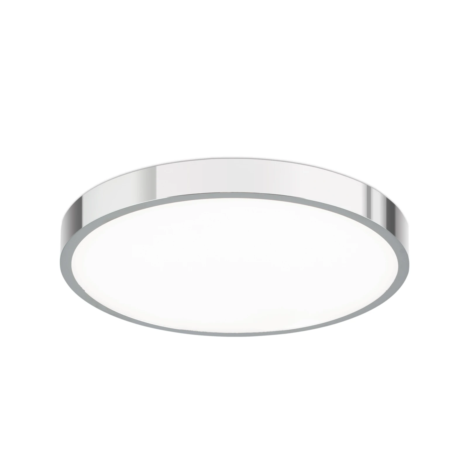 LED stropné svietidlo Bully, chróm, Ø 28 cm