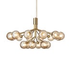 Apiales 18 lysekrone, messing/gull, 18-flg.  - Nuura