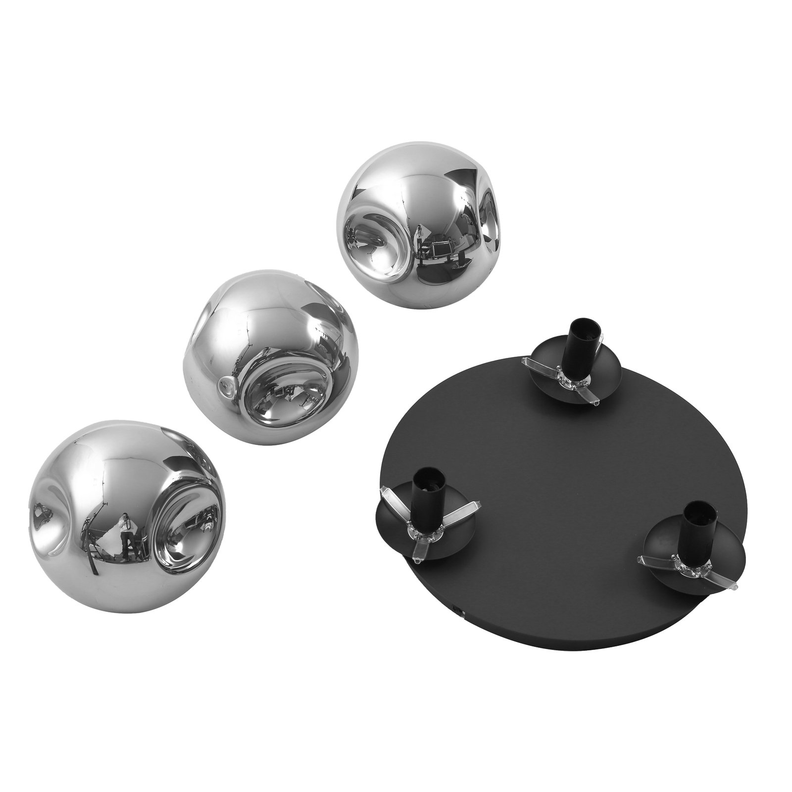 Valentina 3 Taklampe Smoked Grey/Coffee - Lindby