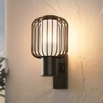 Buitenwandlamp Ravello, zwart, hoogte 27 cm, metaal