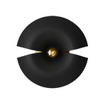 Cycnus Wandleuchte Ø30 Schwarz/Gold - AYTM