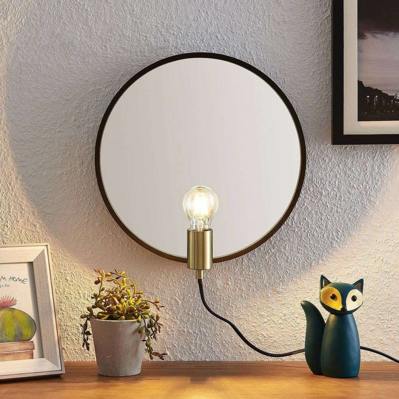 Lumani Candeeiro de Parede com Mirror Black - Lucande