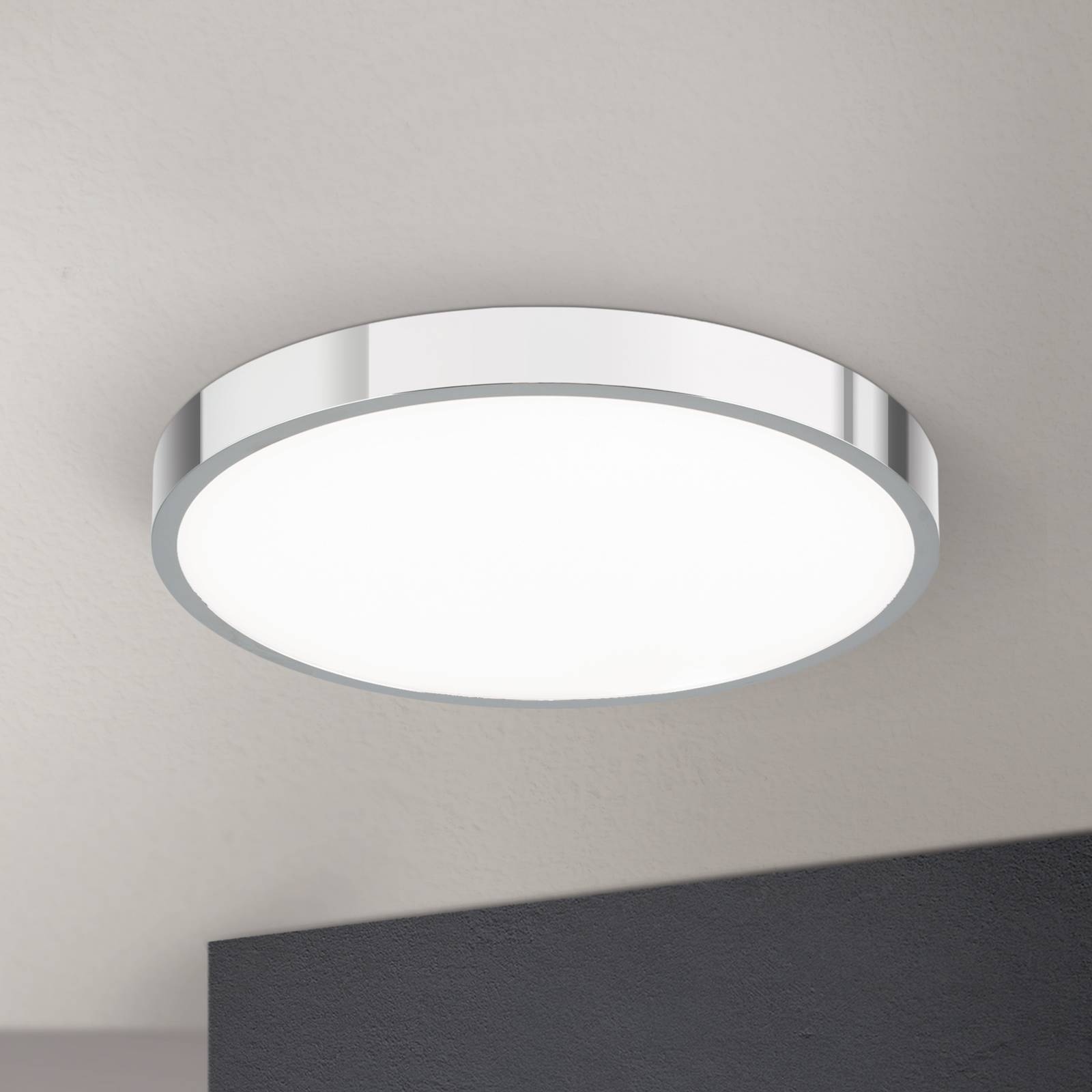 Lampa sufitowa LED Bully, chrom, Ø 28 cm