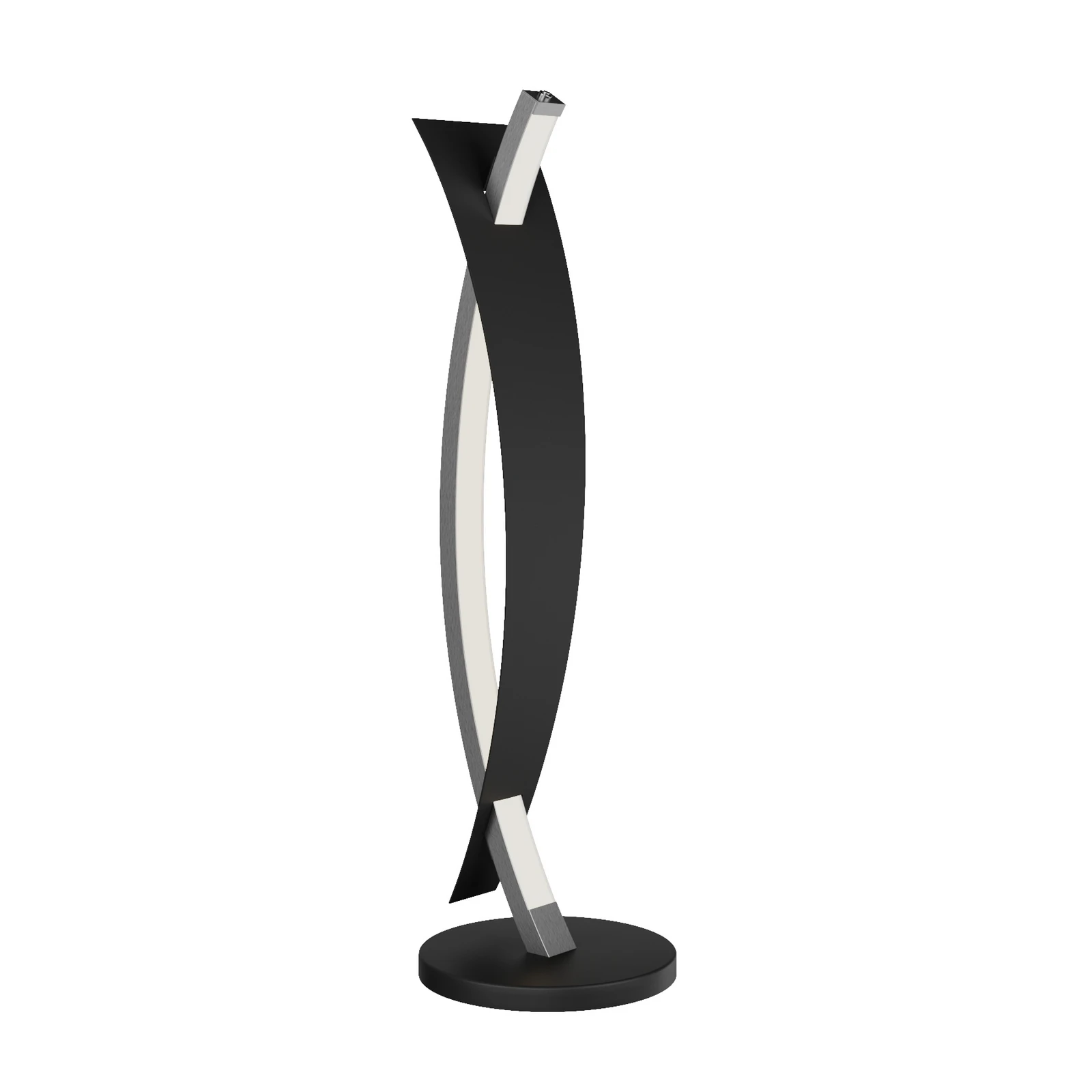 Lucande LED настолна лампа Marija, черна, с възможност за димиране, 62 cm